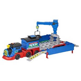 2026新款托马火车轨道车停车场玩具男孩消防车弹射合金小汽车3岁6
