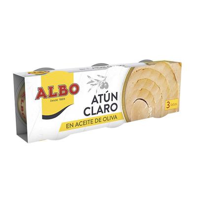 Albo进口橄榄油浸黄鳍金枪鱼罐头