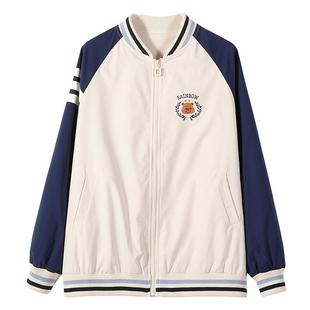 初中生外套女大童高中学生学院风秋冬装休闲运动少女孩棒球服潮