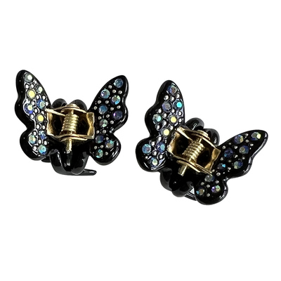 韩国进口博主同款迷你小号水钻蝴蝶结刘海抓夹碎发夹顶夹装饰发卡