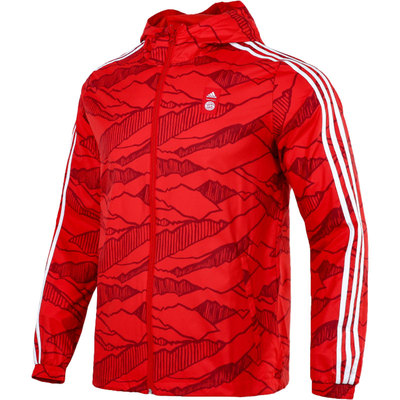 Adidas/阿迪达斯正品当季新款足球运动男子连帽夹克外套 GR4196