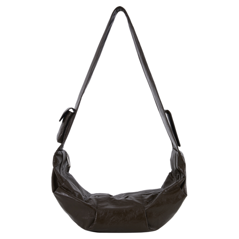 DirtySix /原创 查查牛角 摇滚复兴 宽肩带 柔软轻量 单肩斜挎包