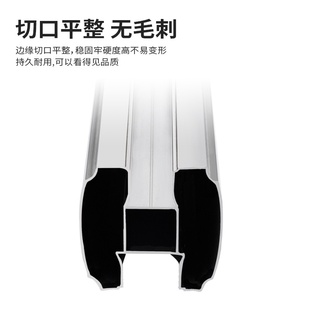 钢色大方拉杆卫生间铝合金横梁洗手间厕所杆隔断门板顶板型材隔断