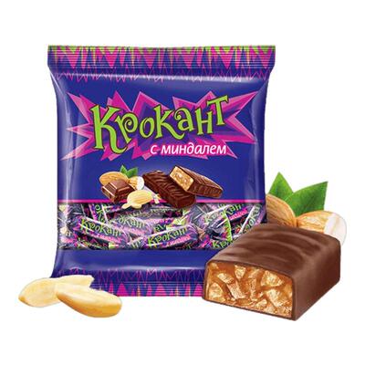 ktv俄罗斯紫皮糖夹心巧克力糖果