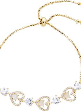 兰诺爱心猫眼手链女款2025新款轻奢ins小众精致闺蜜礼物饰品手饰