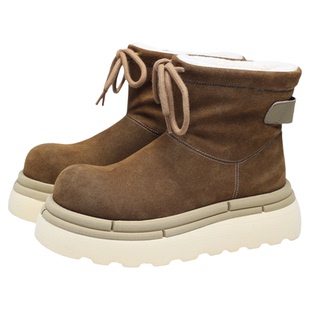 马克华菲雪地靴男2025新款冬季加绒男鞋保暖加厚防寒靴子男士棉鞋