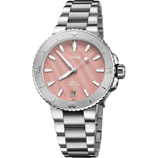 【品牌直营】ORIS豪利时潜水系列日历腕表36.5毫米珍珠母贝表盘
