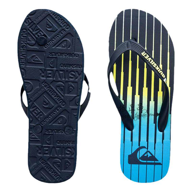 Quiksilver新款青年人字拖细潮牌速干凉鞋防滑沙滩拖鞋男亲子款
