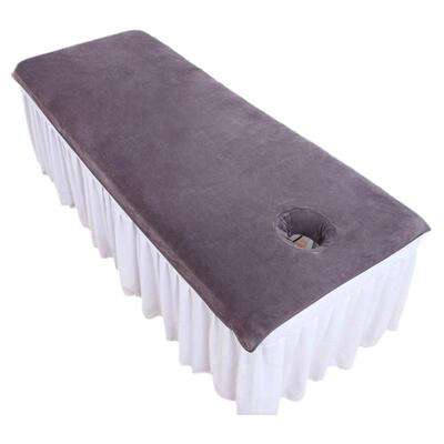 美容院铺床巾带洞艾灸毛毯大毛巾