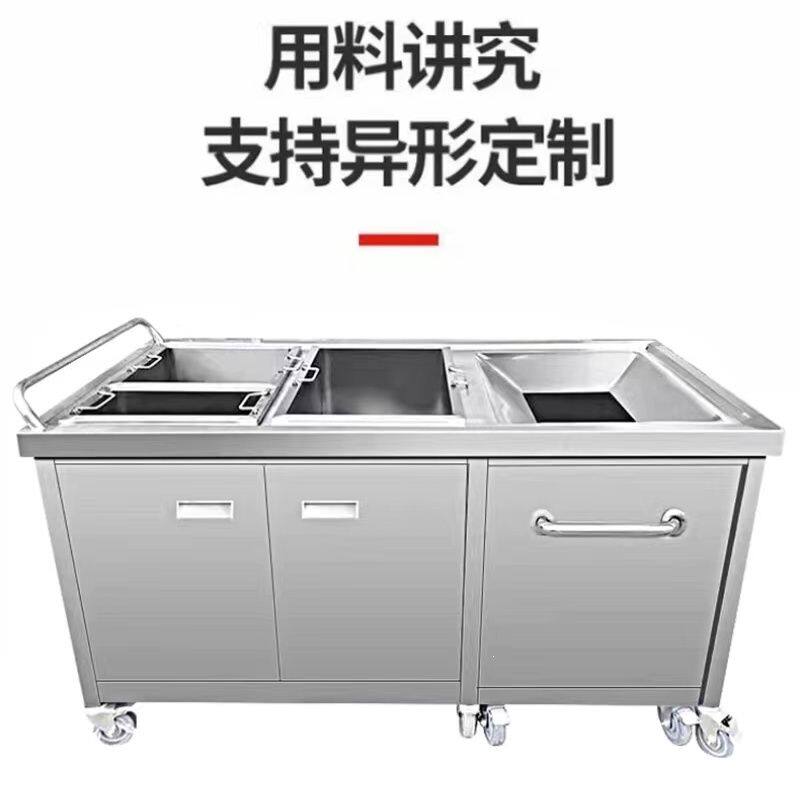 不锈钢收残车收残台垃圾食堂厨房残食餐具泔水回收餐车商用餐厅厂