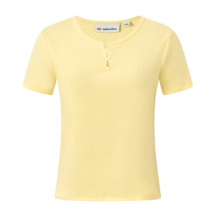 【夏季新品】GOLDEN BEAR/金熊 2026年女士基础休闲圆领短袖T恤