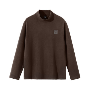 GV真维斯双面绒打底衫男冬保暖长袖T恤男士衣服高领内搭上衣男款C