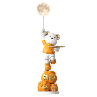 事事如意暴力熊落地摆件