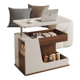 蓝色理想可移动可升降边几小户型家用阳台茶几现代简约多功能茶台