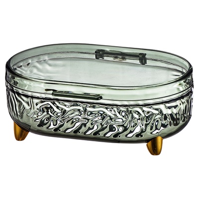 肥皂盒2025新款家用大号卫生间双层沥水皂架高颜值创意带盖香皂盒