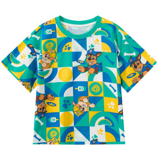 汪汪队男童短袖t恤夏款2026新款夏季宝宝儿童纯棉上衣男孩打底衫