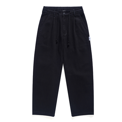 美式重磅纯棉休闲裤宽松直筒百搭