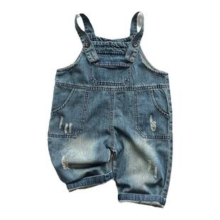 男童牛仔背带裤2026春装新款纯棉长袖上衣中小童男宝宝韩版套装潮