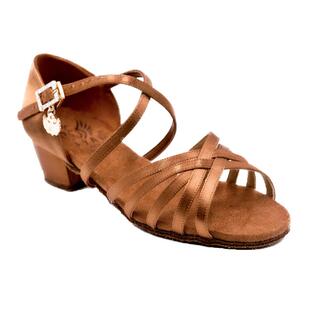 英皇舞霸少儿女童拉丁舞鞋软底方平跟专业女孩成人比赛舞蹈鞋矮跟