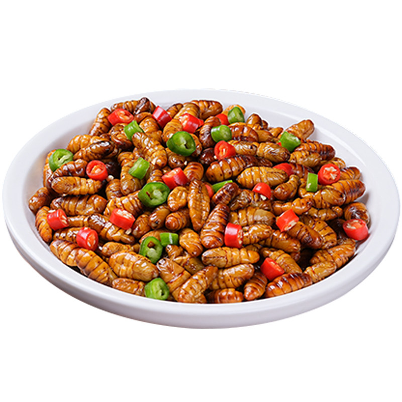 金丝蚕蛹酒店半成品私房菜食材