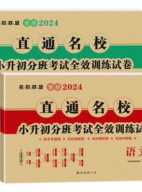 小升初总复习名校真题