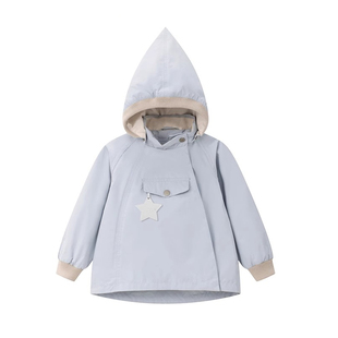 丹麦适用miniature春秋外套童装mat精灵服薄绒风衣外套男女孩防水