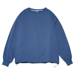 STILLYOU原创趣味线条刺绣衬衫女圆领宽松套头长袖中性纯棉上衣春