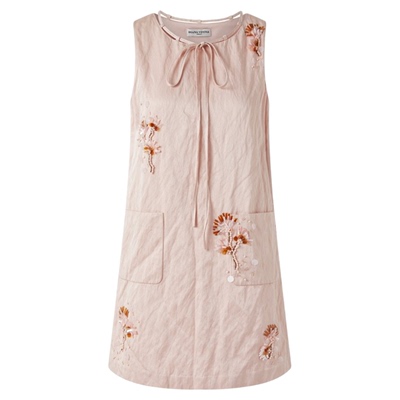 DIANA VEVINA25秋冬粉色重工背心连衣裙时尚优雅气质女裙小众高级