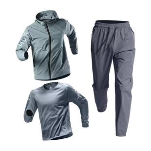 运动套装男士跑步训练服春秋晨跑外套春季速干衣户外健身休闲新款
