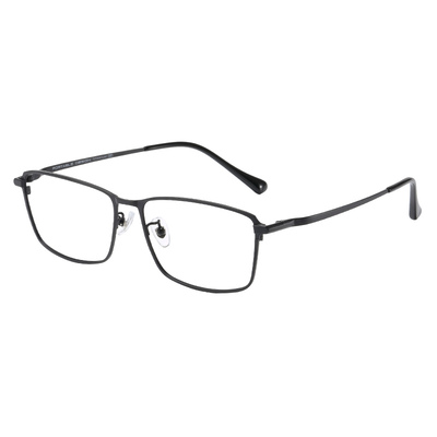 吉兰斯男款商务纯钛近视眼镜