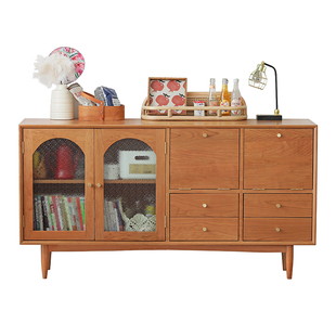 浮生记/北欧餐边柜 储物柜酒柜茶水柜现代简约全实木收纳日式复古