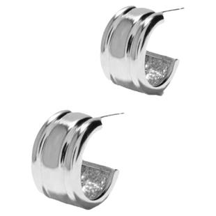 U.CA韩国coldframe耳钉女纯银小众ins冷淡风简约银色花瓶耳环耳饰