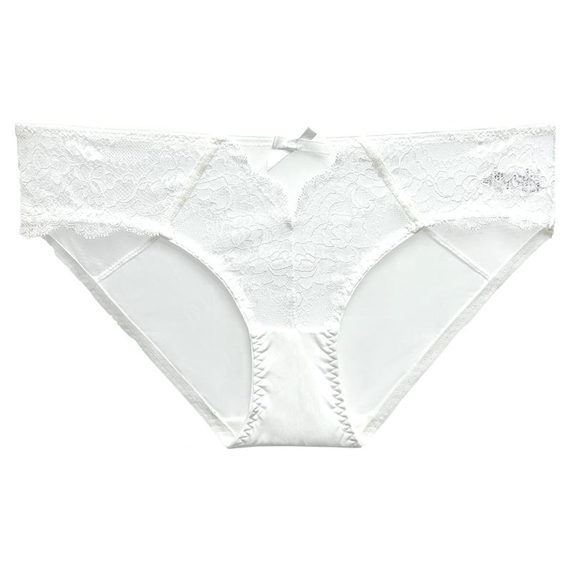 MimiAngel白色纯欲女士蕾丝内裤