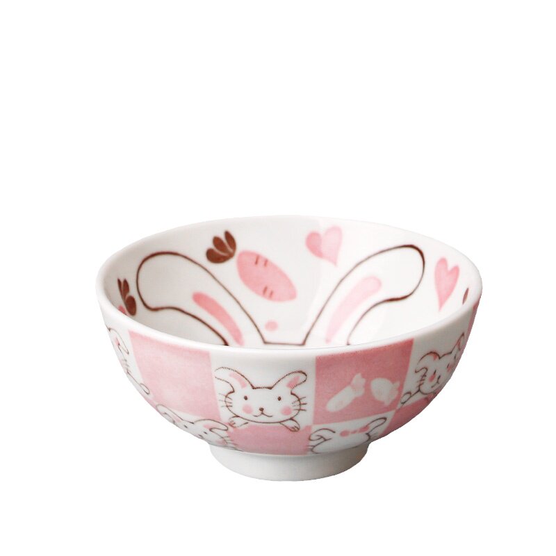 美浓烧釉下彩日式儿童家用餐具