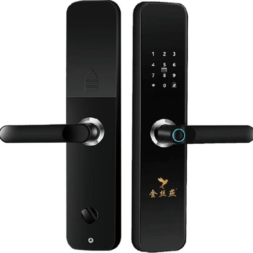 批发半自动智能门锁家用防盗门密码锁公寓通通锁工程智能锁指纹锁
