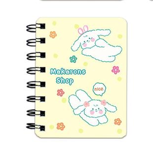 可爱卡通线圈小本子小学生便携随身口袋本记作业记事螺旋线圈本班级课堂奖励学生小奖品礼物迷你横线本子批发