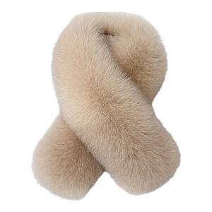 爆款狐狸毛围巾女冬季百搭加厚保暖毛毛皮草毛领子毛茸茸夹子围脖