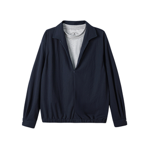 LR MADE 26SS 假两件防晒衫 内层COOLMAX® 天丝麻 拼接长袖衬衫