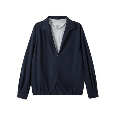 LR MADE 26SS 假两件防晒衫 内层COOLMAX® 天丝麻 拼接长袖衬衫