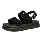 星期六踩屎感凉鞋女厚底新款夏季舒适松糕底时尚百搭配裙子沙滩鞋