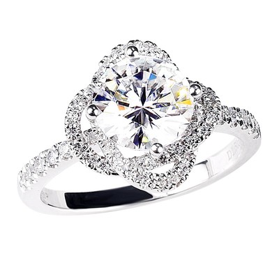 繁星满天甜美公主婚戒培育钻石