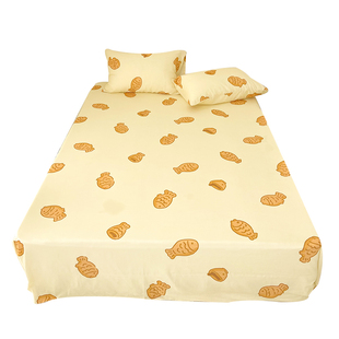 糯糯鲷鱼烧 A类双层纱全棉床单床笠单品纯棉被单柔软舒服尺寸定制