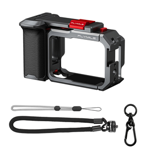 Flymile适用影石Insta360 GO Ultra街拍手柄套装go ultra拇指运动相机手持快门握把组件金属兔笼保护边框配件