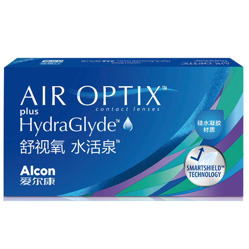 爱尔康视康隐形近视眼镜硅水凝胶舒视氧水活泉月抛旗舰店官方正品
