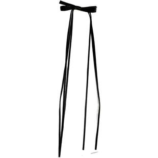 精致芭蕾风黑色丝带蝴蝶结飘带对夹小发夹女后脑勺甜酷双马尾发饰