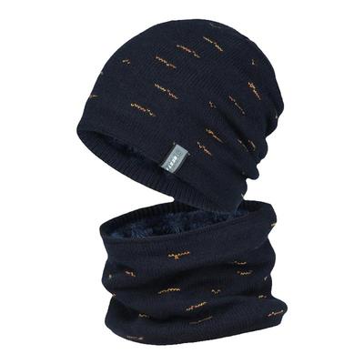 男士帽子围脖保暖防寒毛线帽