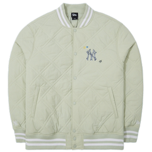 New Era纽亦华冬季重磅新款MLB学院风棉服夹克外套刺绣保暖中性风