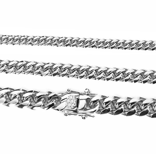 LUXTA 古巴链嘻哈欧美潮流百搭钢素链男女不掉色项链 cuban chain