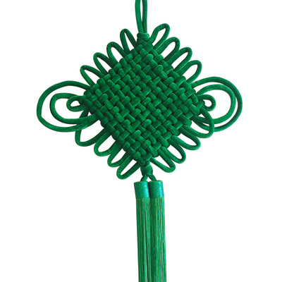 大号中国结挂件纯黄粉