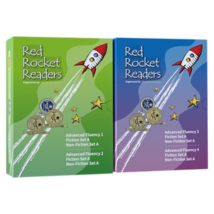 红火箭分级阅读Red Rocket Readers英文原版进口蓝盒黄盒儿童绘本小学生阅读英语书少儿3-12岁启蒙支持小怪兽3代点读笔可点raz大猫